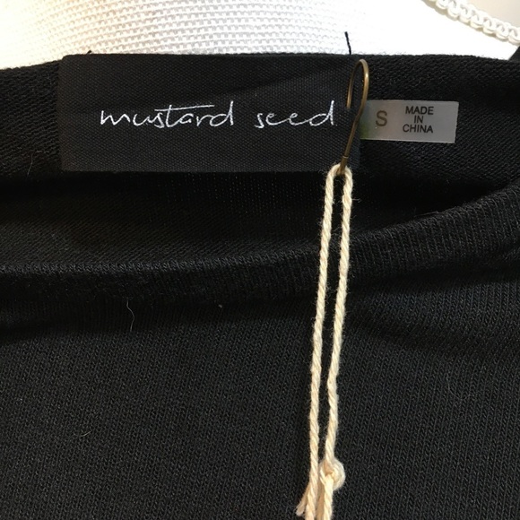 Mustard Seed Black Side Twist Dress - Picture 7 of 7